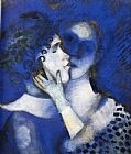 Blue Lovers by Marc Chagall
